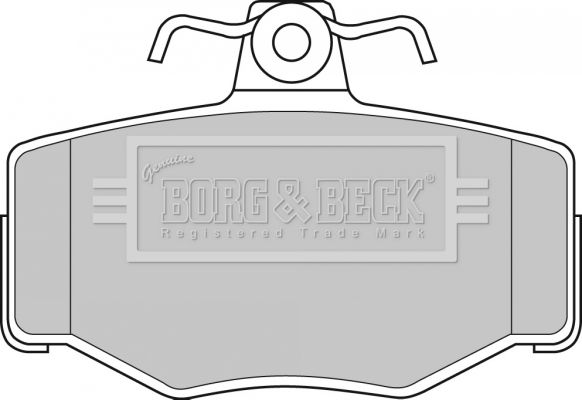 BORG & BECK Piduriklotsi komplekt,ketaspidur BBP1673